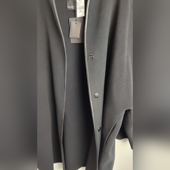 NWT Marina Rinaldi Black Wool Coat high quality designer 22 plus size oversized - Picture 11 of 15